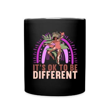 Vitiligo World Vitiligo Day - Tasse einfarbig - Schwarz - Vorne