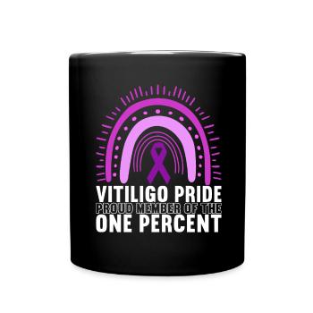 Vitiligo World Vitiligo Day - Tasse einfarbig - Schwarz - Vorne