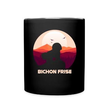 Bichon Frise - Mug uni - noir - Devant
