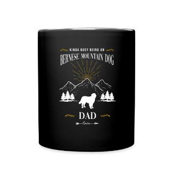 Berner Sennenhund - Tasse einfarbig - Schwarz - Vorne