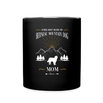 Berner Sennenhund - Tasse einfarbig - Schwarz - Vorne