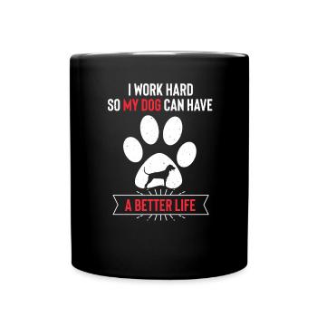 Black and Tan Coonhound - Full Colour Mug - black - Front