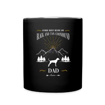 Black and Tan Coonhound - Full Colour Mug - black - Front
