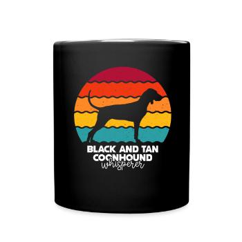 Black and Tan Coonhound - Full Colour Mug - black - Front
