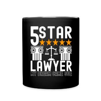 Étudiant en droit Juge Procureur de la République - Mug uni - noir - Devant