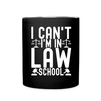 Law Student Judge Public Prosecutor - Full Colour Mug - black - Front