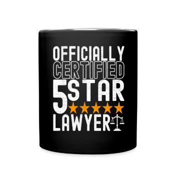 Étudiant en droit Juge Procureur de la République - Mug uni - noir - Devant