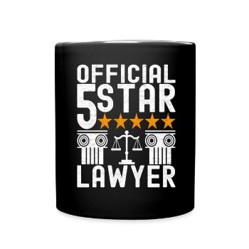 Law Student Judge Public Prosecutor - Full Colour Mug - black - Front