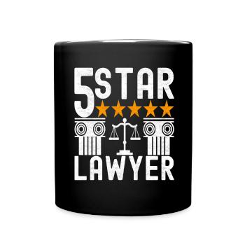 Law Student Judge Public Prosecutor - Full Colour Mug - black - Front