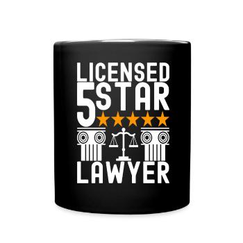 Law Student Judge Public Prosecutor - Full Colour Mug - black - Front