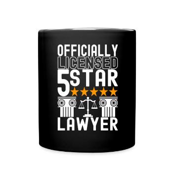 Law Student Judge Public Prosecutor - Full Colour Mug - black - Front