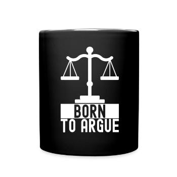 Law Student Judge Public Prosecutor - Full Colour Mug - black - Front