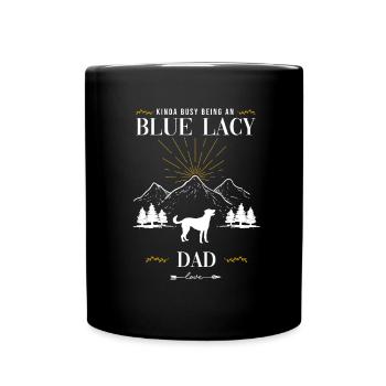Lacy bleue - Mug uni - noir - Devant