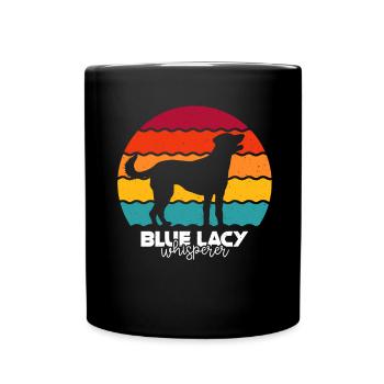 Lacy bleue - Mug uni - noir - Devant