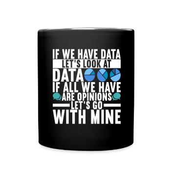 Analyste de données Data Scientist - Mug uni - noir - Devant