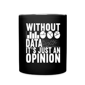 Data Scientist Data Analyst - Full Colour Mug - black - Front