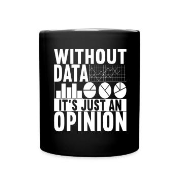 Analyste de données Data Scientist - Mug uni - noir - Devant