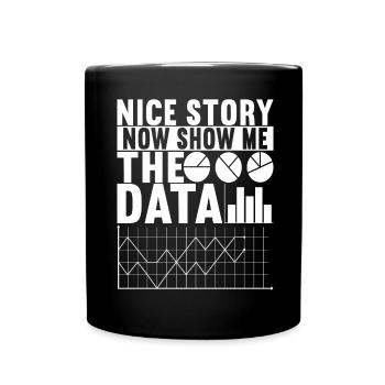 Analyste de données Data Scientist - Mug uni - noir - Devant