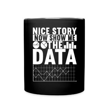 Data Scientist Data Analyst - Full Colour Mug - black - Front