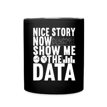 Analyste de données Data Scientist - Mug uni - noir - Devant