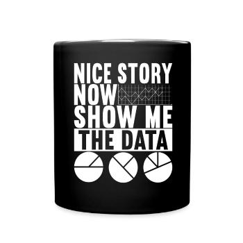 Analyste de données Data Scientist - Mug uni - noir - Devant