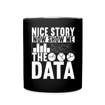Data Scientist Data Analyst - Full Colour Mug - black - Front