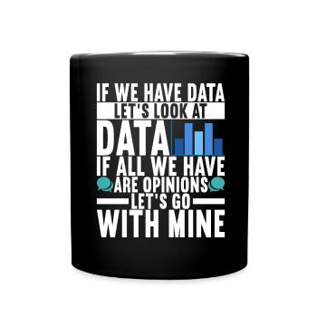 Analyste de données Data Scientist - Mug uni - noir - Devant