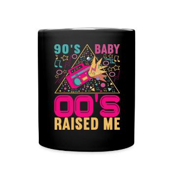 90s 90s 90s Party - Full Colour Mug - black - Front