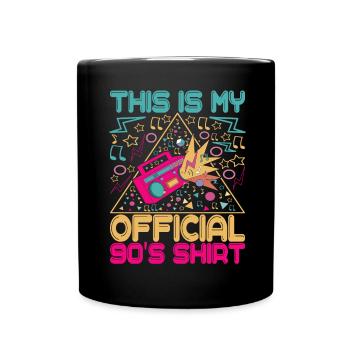 90s 90s 90s Party - Full Colour Mug - black - Front