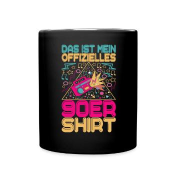 90s 90s 90s Party - Full Colour Mug - black - Front