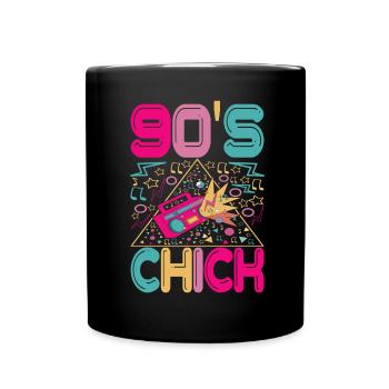 90s 90s 90s Party - Full Colour Mug - black - Front
