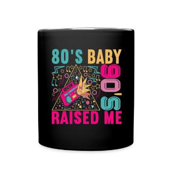 90s 90s 90s Party - Full Colour Mug - black - Front