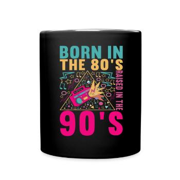 90s 90s 90s Party - Full Colour Mug - black - Front