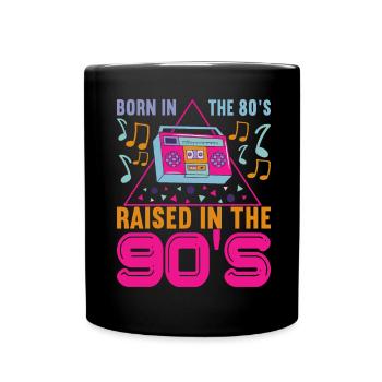 90s 90s 90s Party - Full Colour Mug - black - Front