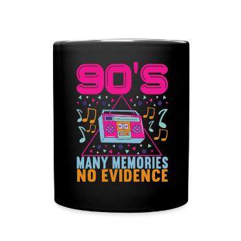 90s 90s 90s Party - Full Colour Mug - black - Front