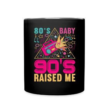 90s 90s 90s Party - Full Colour Mug - black - Front