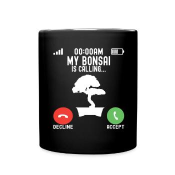 Bonsai tree Bonsai - Full Colour Mug - black - Front