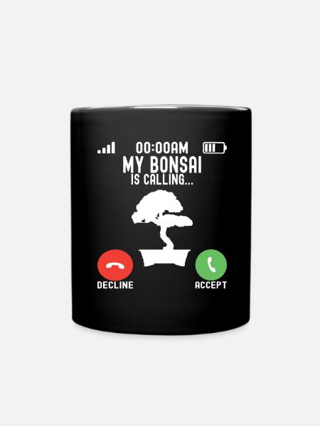 Bonsaibaum Bonsai - Tasse einfarbig - Schwarz