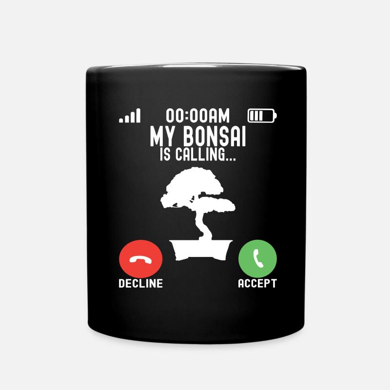 Bonsaibaum Bonsai - Tasse einfarbig - Schwarz