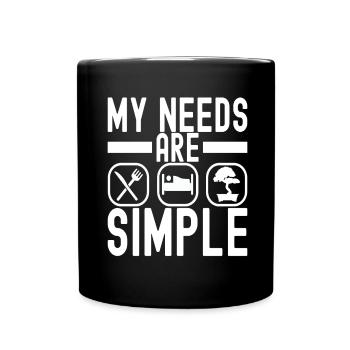 Bonsai tree Bonsai - Full Colour Mug - black - Front