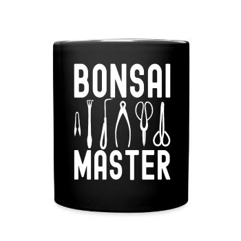 Bonsai tree Bonsai - Full Colour Mug - black - Front