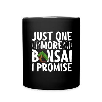 Bonsai tree Bonsai - Full Colour Mug - black - Front
