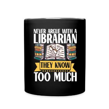Bibliothèque de rats de bibliothèque de livres de lecture - Mug uni - noir - Devant