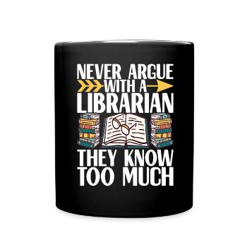 Bibliothèque de rats de bibliothèque de livres de lecture - Mug uni - noir - Devant