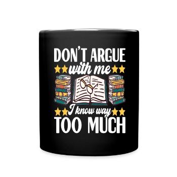 Bibliothèque de rats de bibliothèque de livres de lecture - Mug uni - noir - Devant