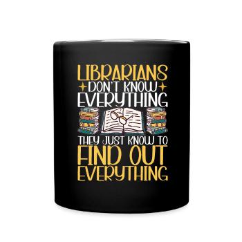 Bibliothèque de rats de bibliothèque de livres de lecture - Mug uni - noir - Devant