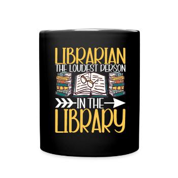 Bibliothèque de rats de bibliothèque de livres de lecture - Mug uni - noir - Devant
