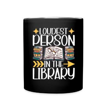 Bibliothèque de rats de bibliothèque de livres de lecture - Mug uni - noir - Devant