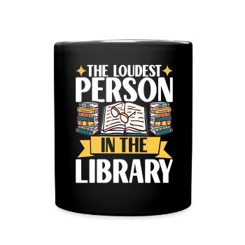 Bibliothèque de rats de bibliothèque de livres de lecture - Mug uni - noir - Devant