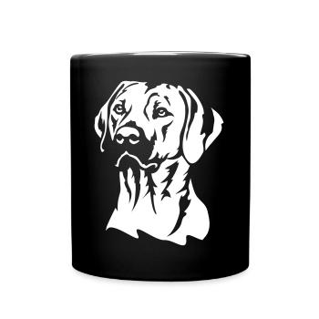 Rhodesian Ridgeback Head « Black Edition » - Mug uni - noir - Devant